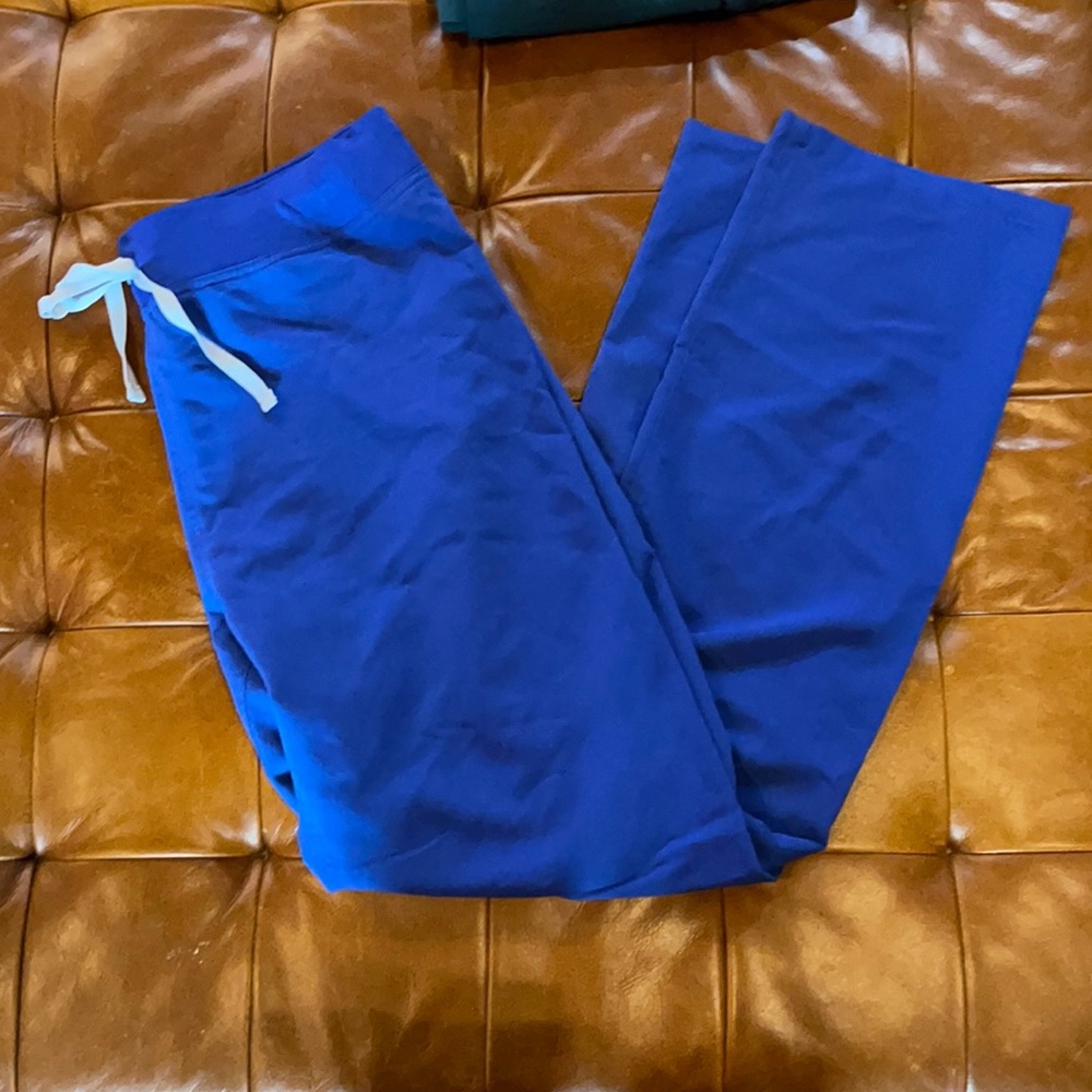 Figs Olympic blue Livingston scrub pants